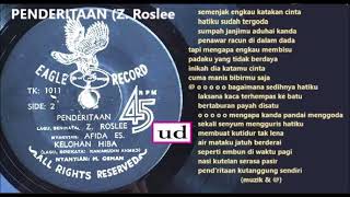 Afida Es \u0026 The Clans - Penderitaan (Z. Roslee) - 1966