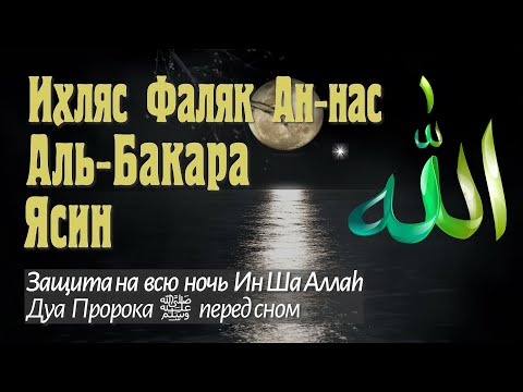 Дуа пророкаﷺ перед сном защита на всю ночь Ин Ша Аллаh | Коран на ночь Аят аль Курси Аль Бакара Ясин