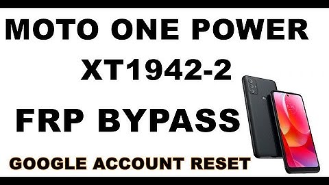 moto one power xt1942-2 frp bypass new security 2023