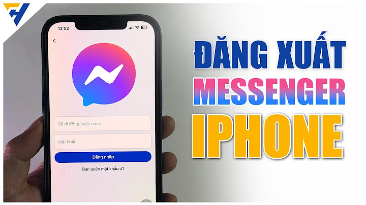 Hướng dẫn cách đăng xuất messenger tren iphone