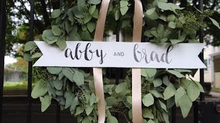 Abby + Brad Wedding Highlight - The Inn at Irwin Gardens