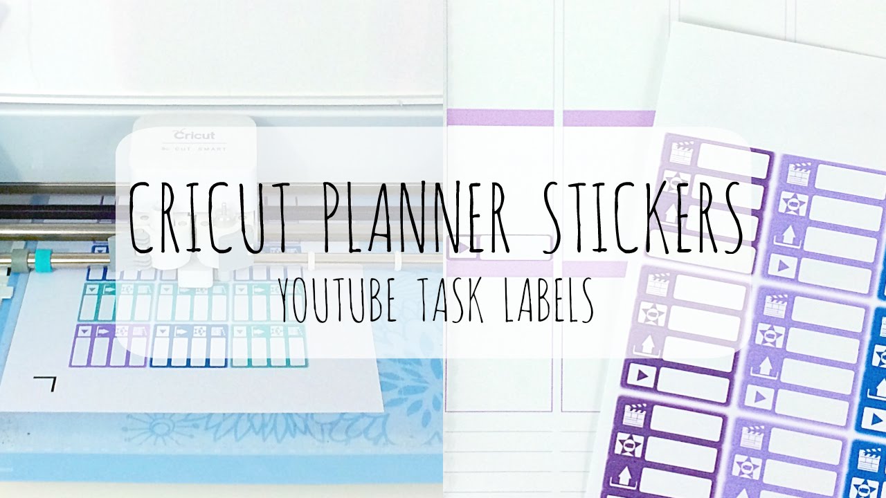 Cricut Planner Stickers DIY Youtube Task Labels YouTube