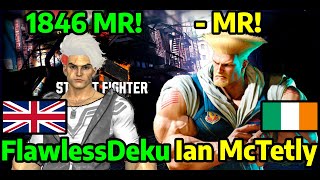 🔥 STREET FIGHTER 6 ➥ FlawlessDeku (LUKE ルーク)  VS. Ian McTetly (GUILE ガイル) MASTER RANKS 🔥