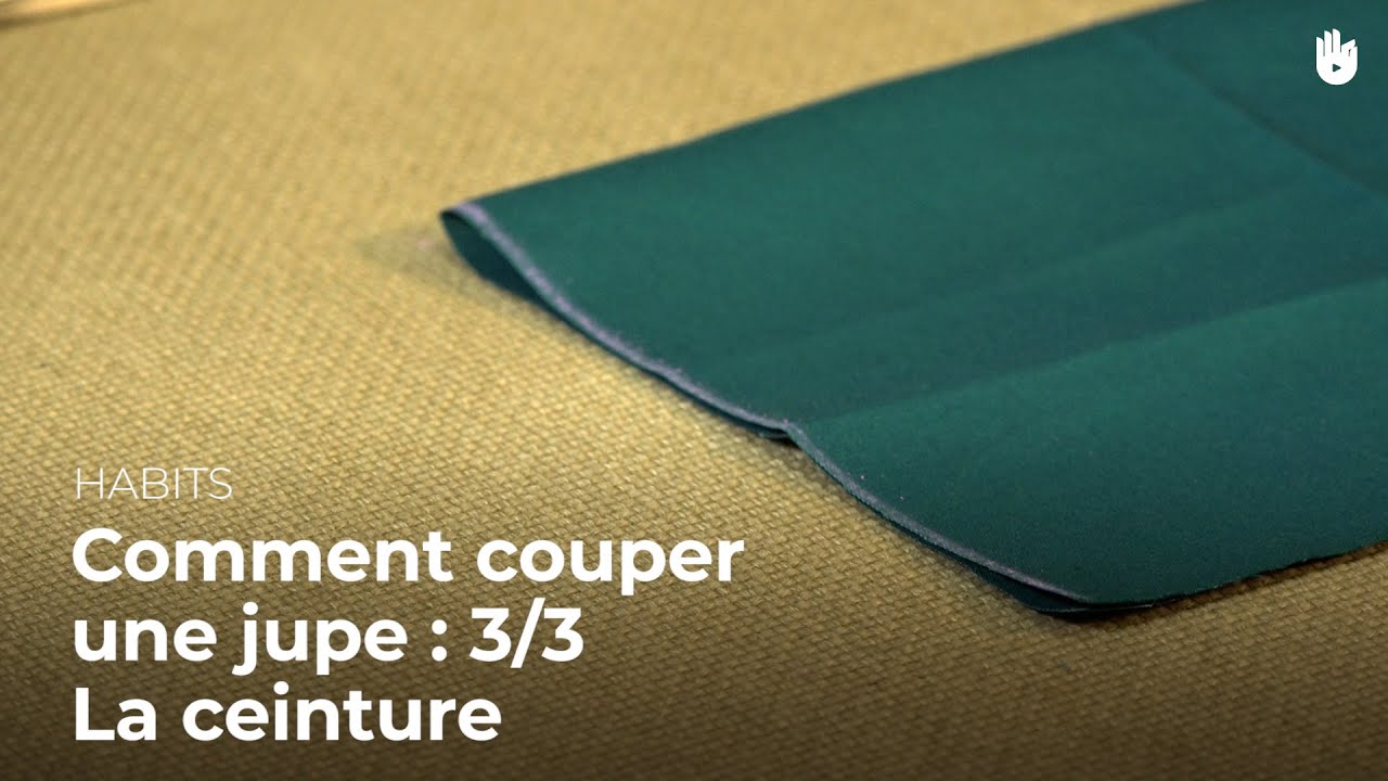 Comment coudre une jupe : Partie 3-7 - couper une jupe 3-3 - la ceinture | Couture