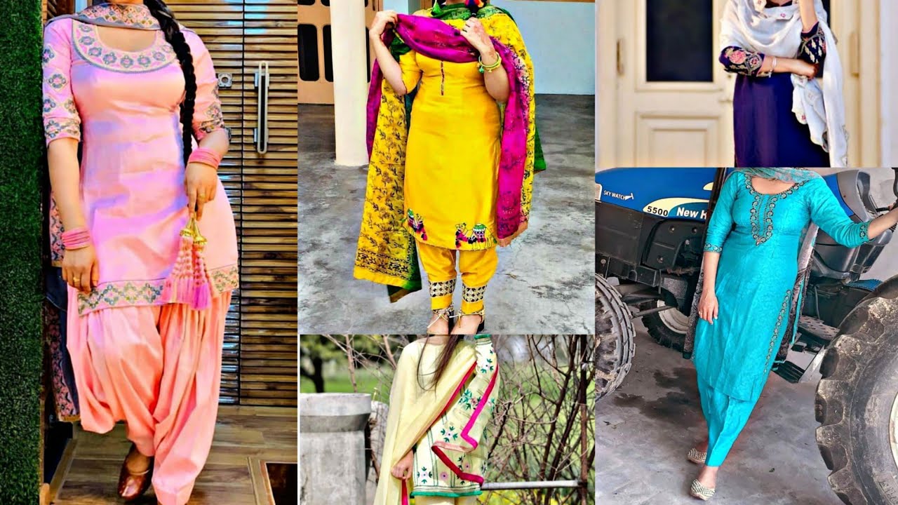Latest Punjabi Embroidery Suit Designs Collection for Women & Girls