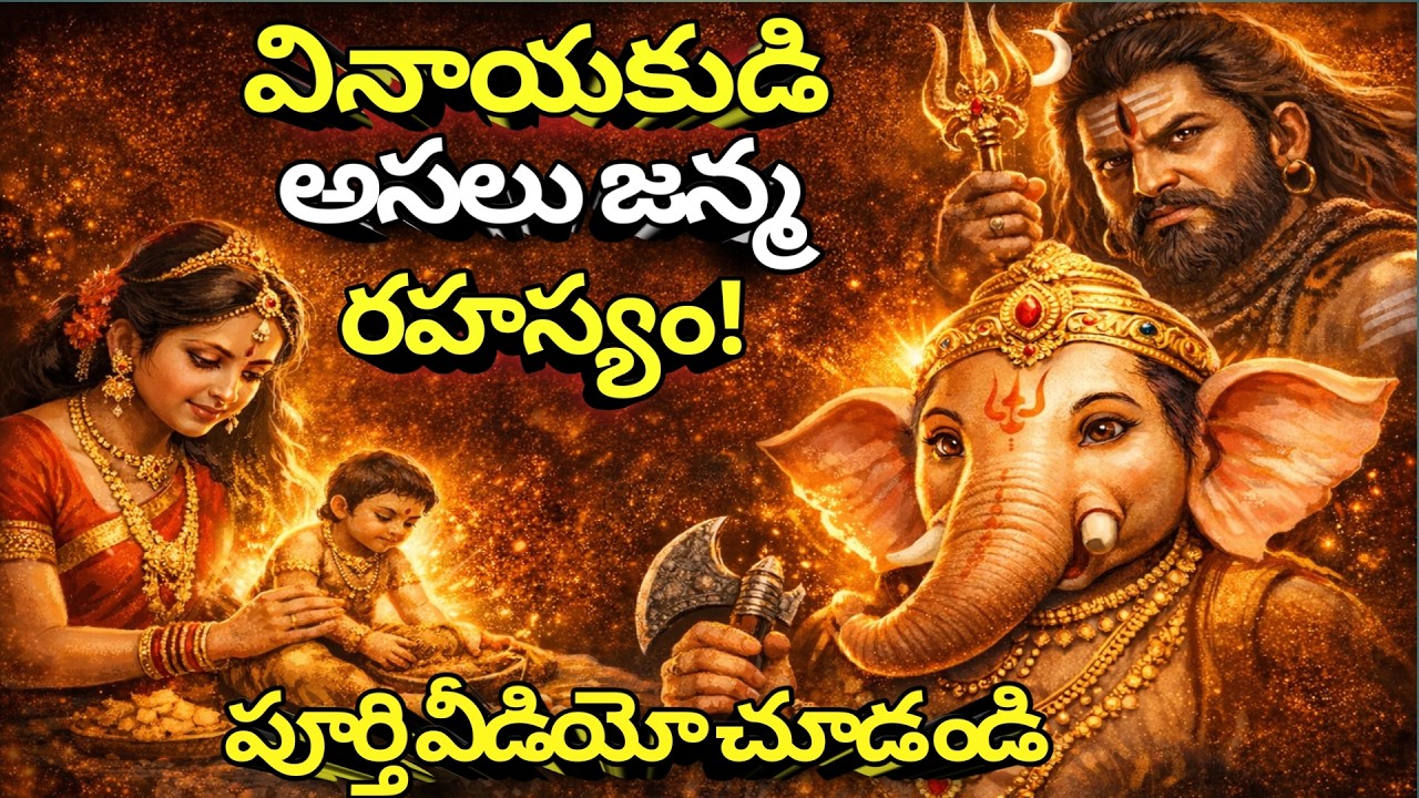 వినాయకుడు ఎలా జన్మించాడో తెలుసా? 🚩 Birth Secret of Lord Ganesha Ganesh Chaturthi Special