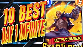 Play the BEST Players Top Day 1 Infinite Decks! Marvel Snap