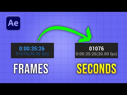 After Effects: Change Frames to Seconds (Beginner Friendly)