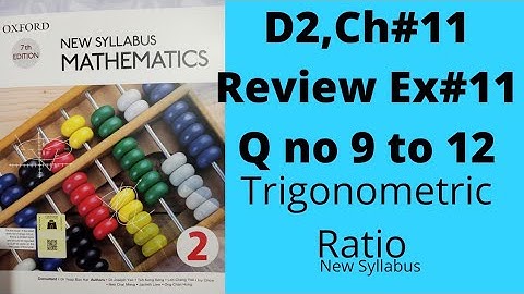 Oxford Mathematics 2, D2, NSM, Chapter no 11,Review Ex#11, Q no 9 to 12, #igcse #8thclass #olevels.