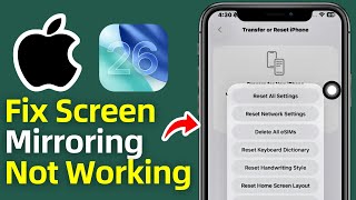 How to FIX Screen Mirroring Not Working on Your iPhone! | Fix AirPlay Not Working