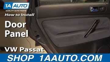 How to Replace Rear Door Panel 98-01 VW Passat