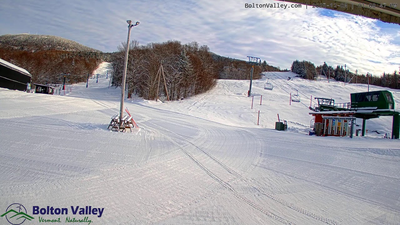 See Main Base Area Bolton Valley Live cam & Weather Report in Bolton