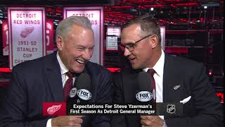 Steve Yzerman with Mickey Redmond