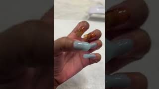 Dashing Diva Glaze Gel Nail Strip Application #dashingdiva #gelnailsathome #nailstrips #nailsasmr