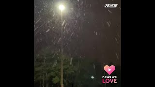 VIDEO: Snow flurries fall in Florida Panhandle