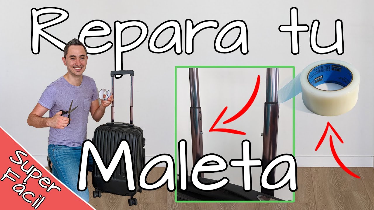 Cómo reparar una maleta de viaje 🧳😱 Cómo la agarradera de una maleta atorada que no - YouTube