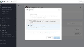 Autodesk Account - New user management Admin
