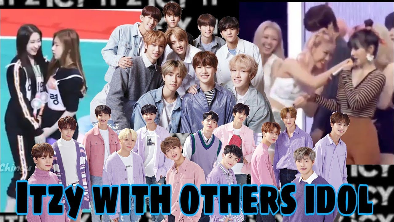 ITZY INTERACTION WITH RED VELVET, SEVENTEEN, TWICE , STRAY KIDS, LOONA & more Idols