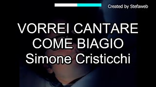 Simone Cristicchi - Vorrei cantare come Biagio (Karaoke Originale + cori)