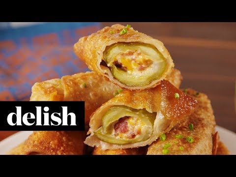 How to Make Pickle Egg Rolls | Recipe | Delish