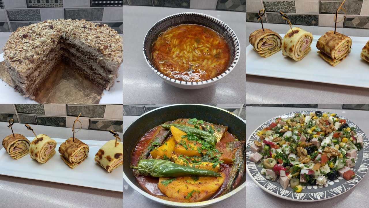 طاولة الإفطار لليوم 15 رمضان(كراب سلاي/ سلاطة جانبون/ مصلي حوت)❤️👌👍🇹🇳