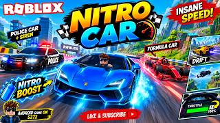 ROBLOX NITRO CAR 🚗💨 CRAZY SPEED + NITRO BOOSTER! Police Car, Formula Car & INSANE DRIFTING 😱🔥 screenshot 4