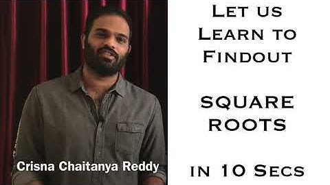 Square roots Shortcut Technique | Crisna Chaitanya Reddy | CREATE U app | Aptitude Unlimited