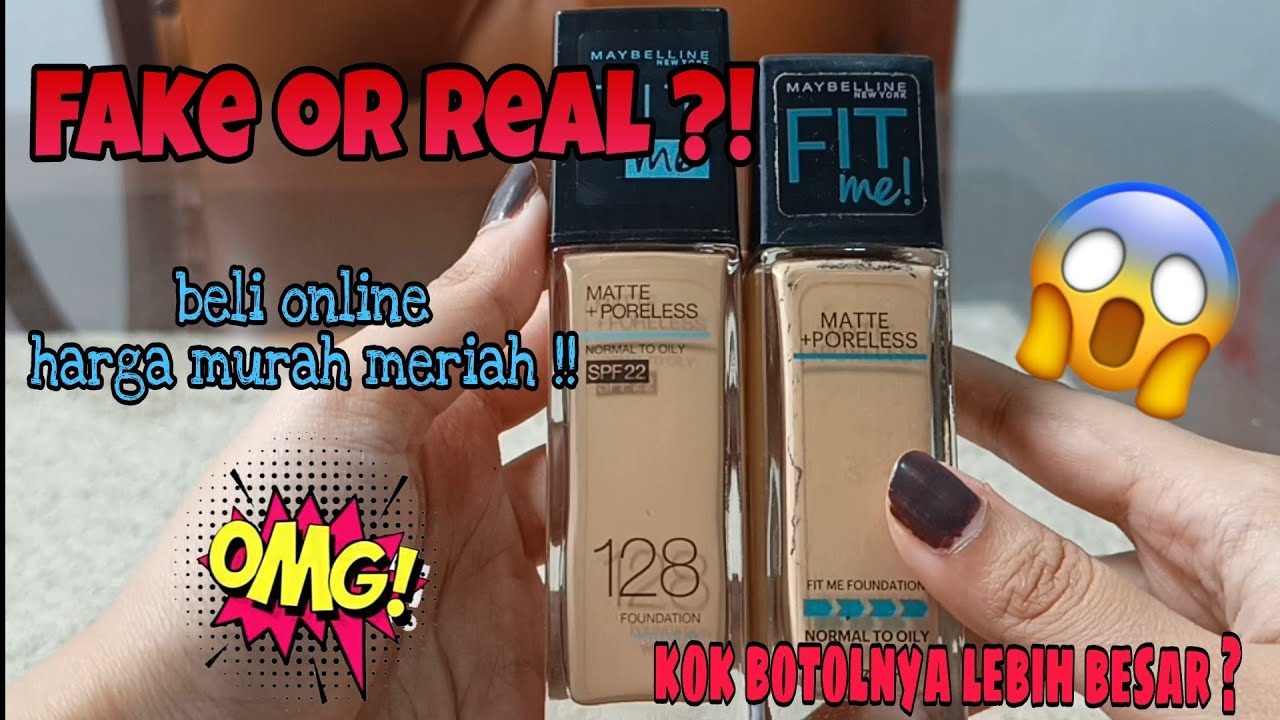 Maybelline Fitme Foundation Beli Online Harga Murah, Asli atau Palsu
