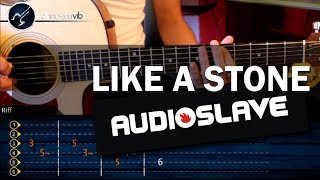 Cómo tocar 'Like a Stone' de Audioslave en Guitarra Acústica (HD) Tutorial - Christianvib