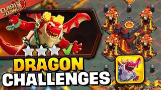 Easily 3 Star Dragon Escape Challenges 1-4 (Clash of Clans) | Clash Gaming