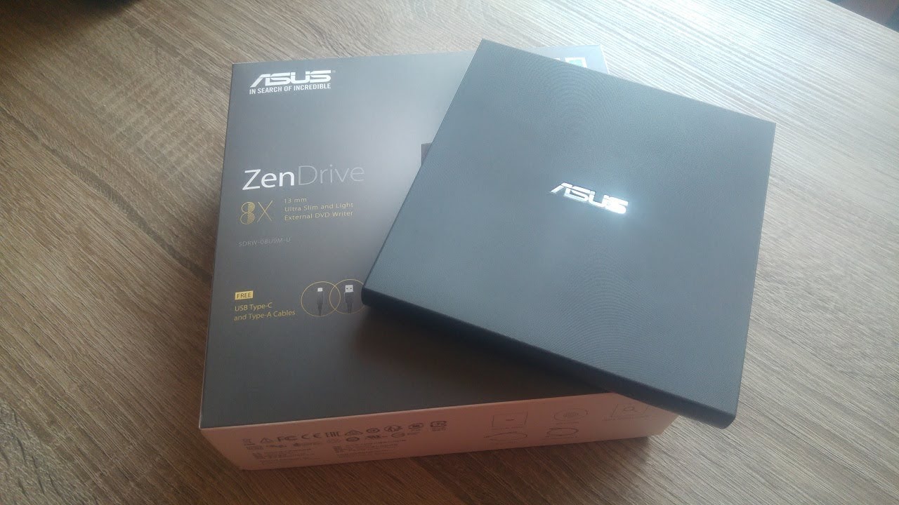 Update Asus ZenDrive U9M External DVD burner Unboxing/Testing 4K