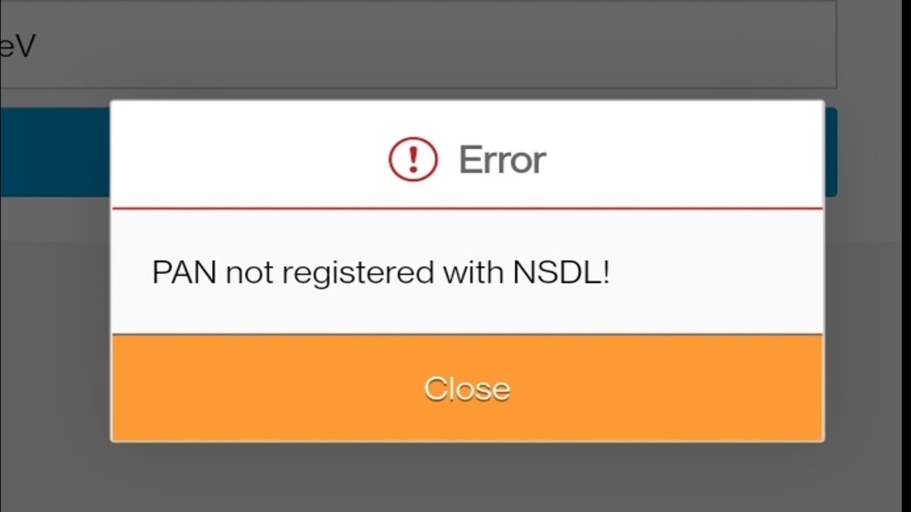 PAN NOT REGISTERED WITH NSDL How To Solve This Problem PTRC PTEC