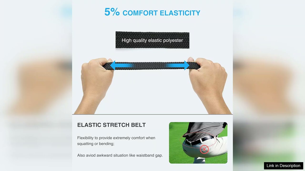 CHAOREN Stretch Belts for Men Braided Elastic Golf Belt for Men Review