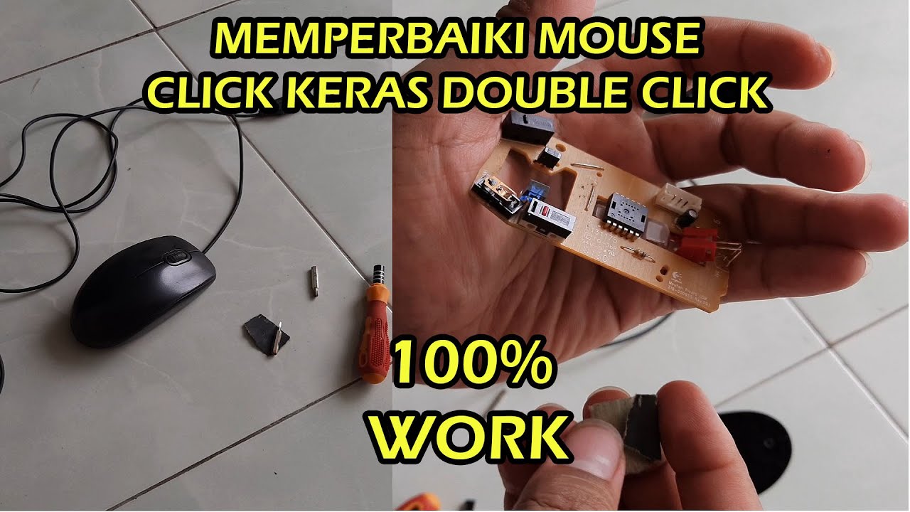 Memperbaiki Mouse Double Click dan Click Keras