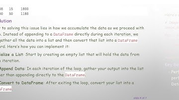 Transforming Loop Outputs into Structured DataFrames in Pandas