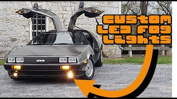 The Fog Light Mania Continues! Custom-Installed LED Fog Lights in the Dietrich DeLorean DEMO