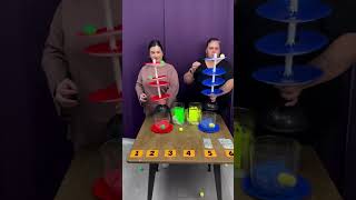 DIY Plate Tower Face-Off: Don't Let it Fall! 🍽️🏗️