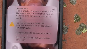 Emergency Alerts System Test 23.04.23 at 3pm Reaction in Leicester