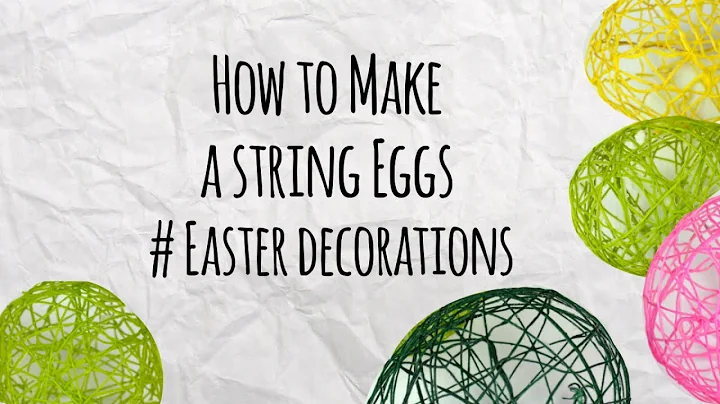 How to Make a String Eggs - Master of DIY - Creative Ideas For Home
