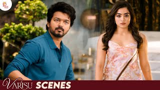 இப்போ எதுக்குடா அவளை நியாபக படுத்துற | Varisu Movie Scene | #ThalapathyVijay | Rashmika | Yogi Babu