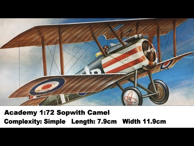 SOPWITH E1 CAMEL 1/72 プラモデルキット Sopwith Camel WWI British Biplane Fighter 1/72 Scale Plastic
