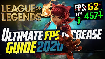 🔧 League Of Legends: Dramatically increase FPS / Performance with any setup! in LOL 2020