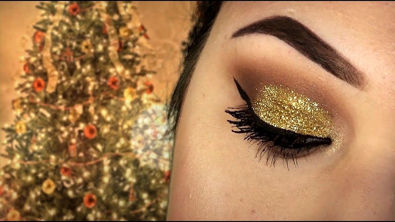 Trucco INTENSO MARRONE e ORO GLITTERATO | Natale 2018 | Makeup Tutorial | SweetMakeup ♥ - YouTube