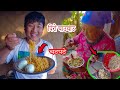 Spicy noddles mukbang with egghome made chatpate eating with mom    