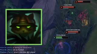 Teemo doing Faker's Tactic: Hide in Bush