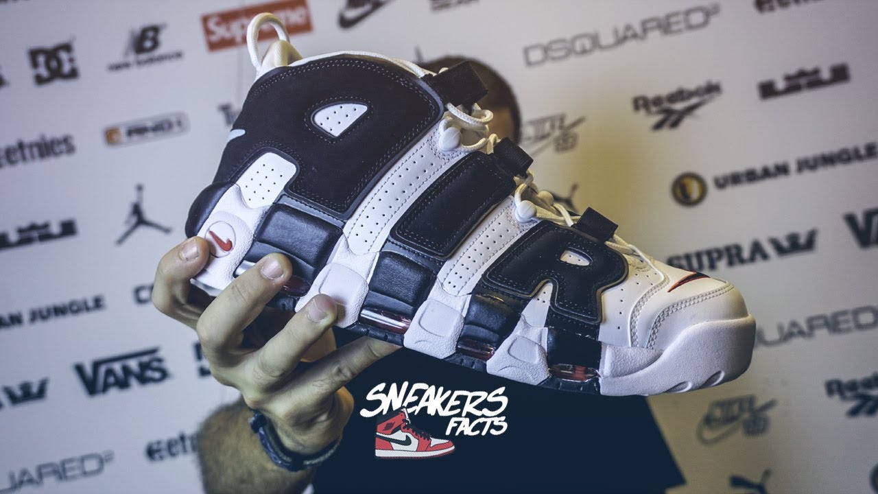 nike uptempo bianche e nere