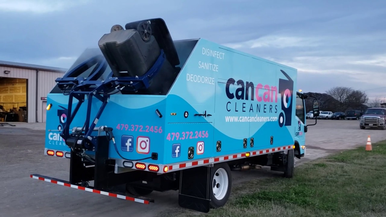 Trash Bin & Dumpster Cleaning System Pressure Washing Too! YouTube