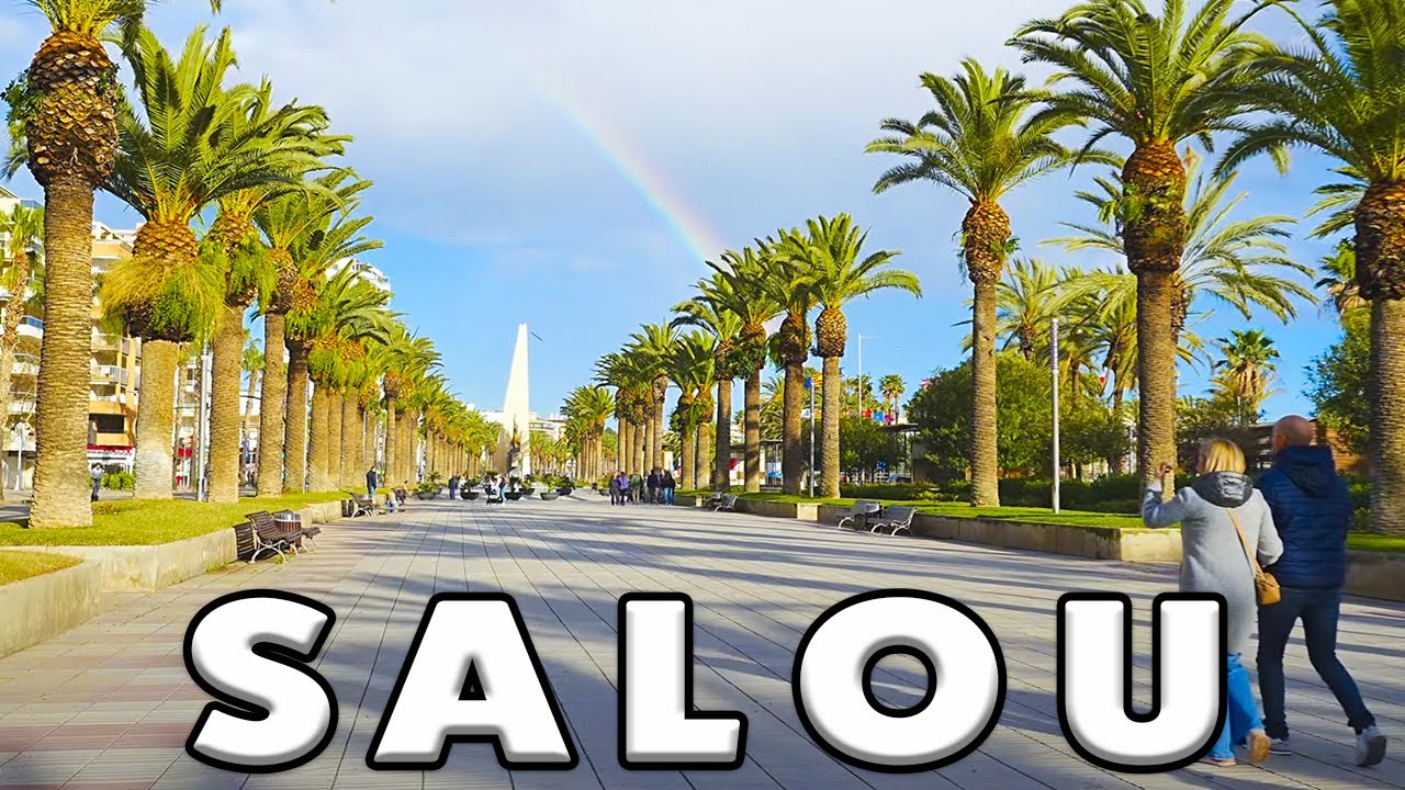 🌈 Salou in 4K | Tarragona Barcelona | Walk Tour Spain 🌊🏖️