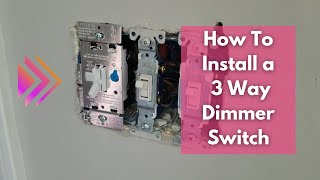 How To Install a 3 Way Dimmer Switch  Lutron