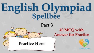 Spellbee and English Olympiad for Class 1 Part 3| English Olympiad for class 1| SpellBee Olympiad